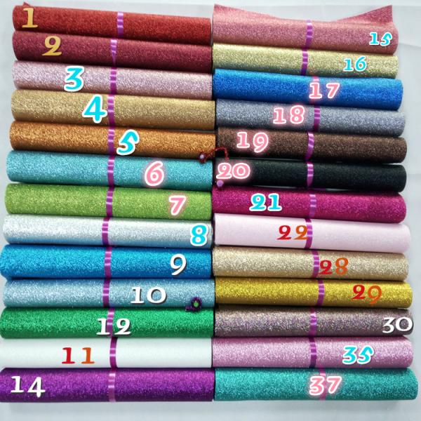 80gsm Non Woven Backing Glitter Material Multi Color 0.6mm Thickness