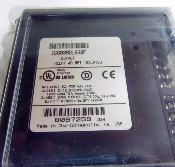 Реле 4a 8pt выхода Ic693mdl930 изолировало модуль I/O PLC связи Plc Emerson Ge Fanuc