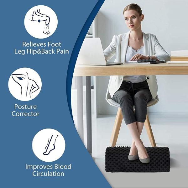 Take Your Camping Comfort to the Next Level with D-Shape Woven Foot Rest Cushion
