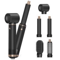 5 en 1 boîte cadeau noire sèche-cheveux à une étape Styler multi-fonction aux ions négatifs professionnel