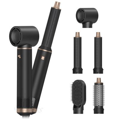 5 in 1 Black Gift Box Hair Dryer One Step Professional Negative Ion Multi Function Styler