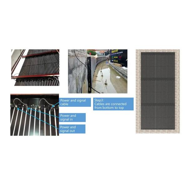 Outdoor LED Transparent Screen , Advertising LED Building Curtain Display Full Color