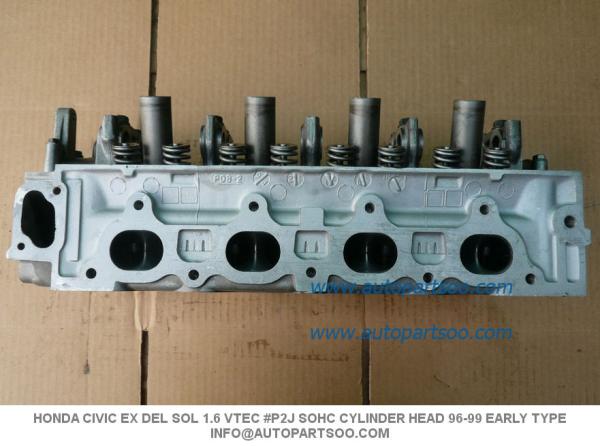 # P2J SOHC CYLINDER HEAD 96-99 EARLY TYPE NO CORE HONDA CIVIC EX DEL SOL 1.6 VTEC