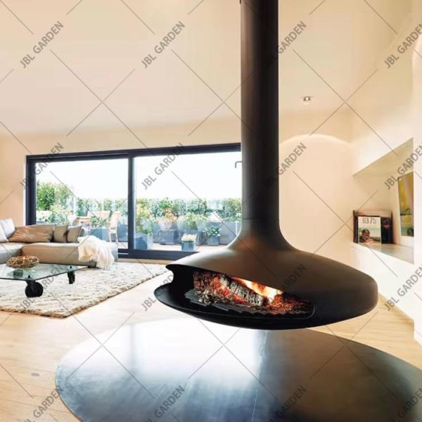 Poços ardentes de madeira decorativos Heater Suspended Wood Stove do fogo