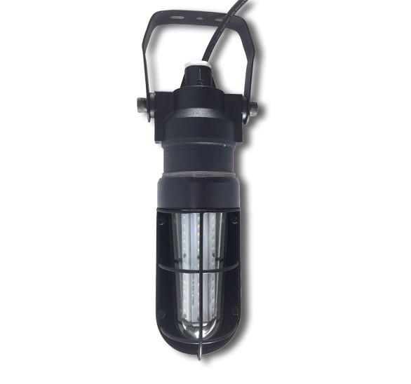 LED Temporary Work Light Fixture, Orange Construction Drop Light