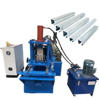 1.0mm-2.0mm espessura de aço galvanizado caixa de guia de portas simples máquina de formação de rolos de trilho