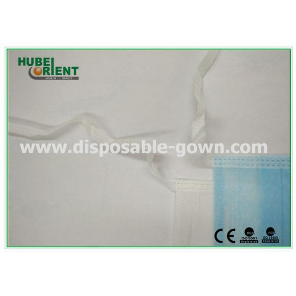 Одноразовая нераздражающая нетканая медицинская маска для лица с галстуком для больницы