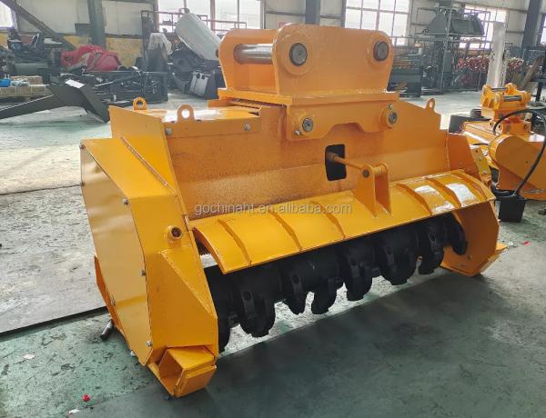 Q355B 320-1600KG Orange Excavator Flail Mower Mechanical Power Source ISO9001/CE Certified