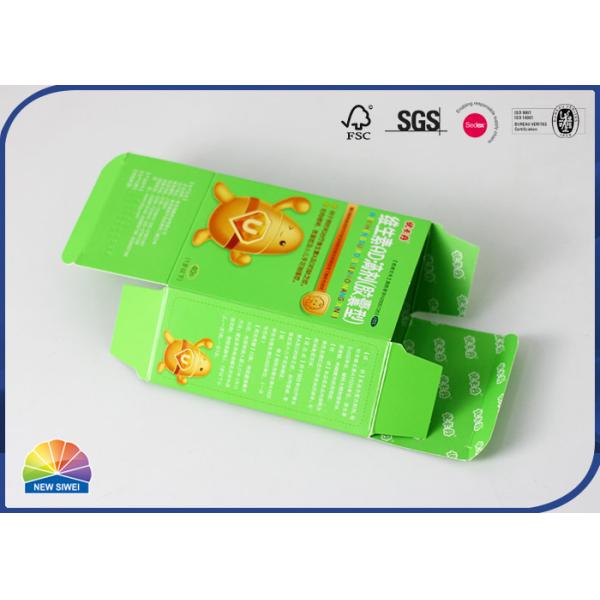 Embalagem de produtos medicinais Caixa de papelão dobrável Impressão CMYK externa
