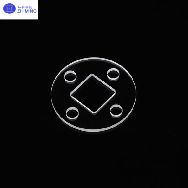 ​​High Purity Quartz Glass Plate With Laser-Drilled Custom-Shaped Through-Holes​​