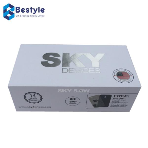 Magnetic Electronic Products Packaging Box With Hot Stamping