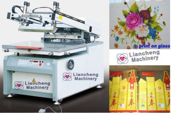 LC-8012G/6090G flat Microcomputer High precision screen printing machine paper，plastic, glass, ceramics, metal, textile