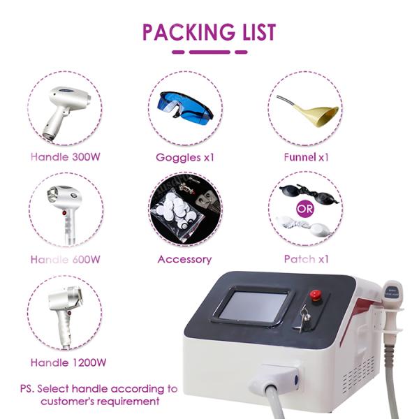 Portable Multifunction 808nm Diode Laser Hair Removal Beauty Machine And Skin Resurfacing
