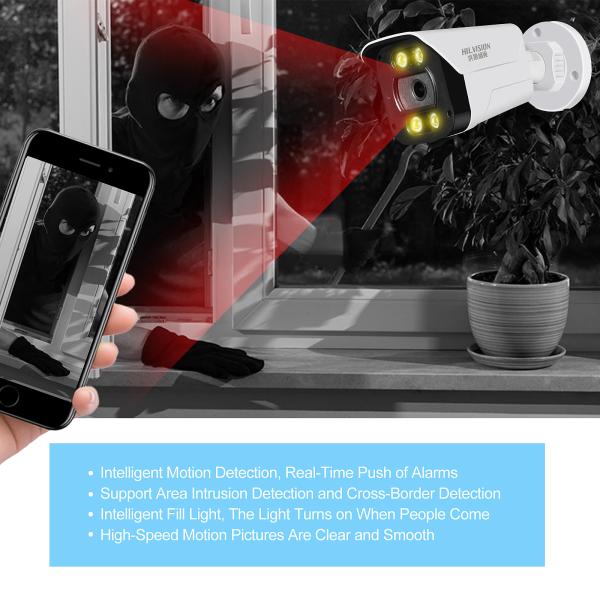 Plastic Case Built-in Mic 4MP Day Night Vision H.265 CCTV Analog Bullet Camera Security