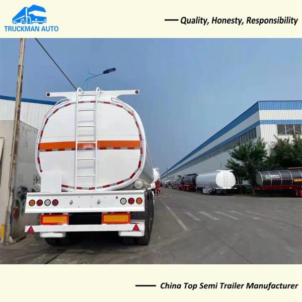 4 Axle 54m3 54000L Fuel Tank Trailer For Ghana 6 Pcs Comdepartment