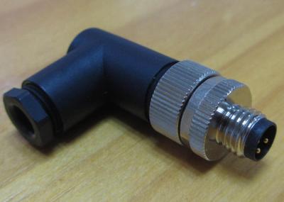 M8 M12  Male 90 Degree Connector Injection Moulding Services For Automatic Industries