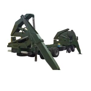 Side Loader Semi Trailer Optimized For Efficient Container Loading Unloading
