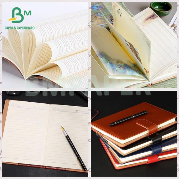 54lb Smooth Book Printing Uncoated Yellowish Offset Paper Roll