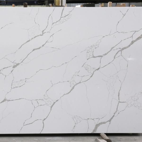 Easy Maintain Jumbo Size Quartz Stone Slabs 3200*1600mm Crystal Quartz Stone