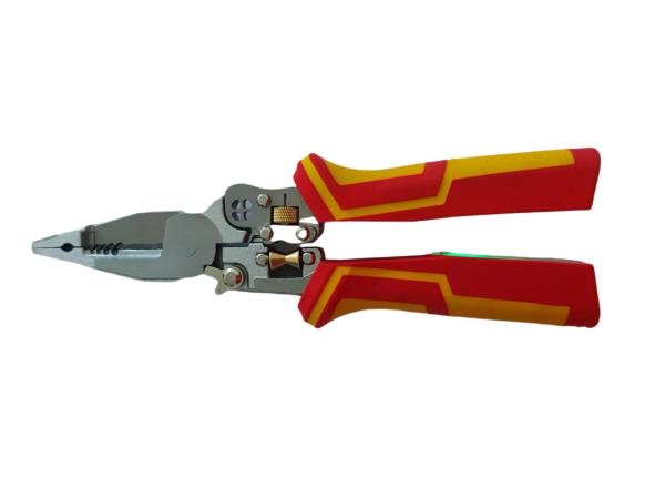 10-in-1 Wire Stripper with Current Measurement, Wire Stripper for Cutting and Pulling Wires, Wire Stripper, Voltage Tester Pliers, Cable Shears for Scraping and Pressing Wires with Voltage Tester