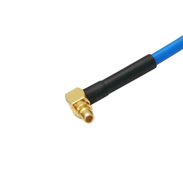 4 cabo da montagem FAKRA SMA da flange do furo, cabo coaxial de 90 graus MMCX RF