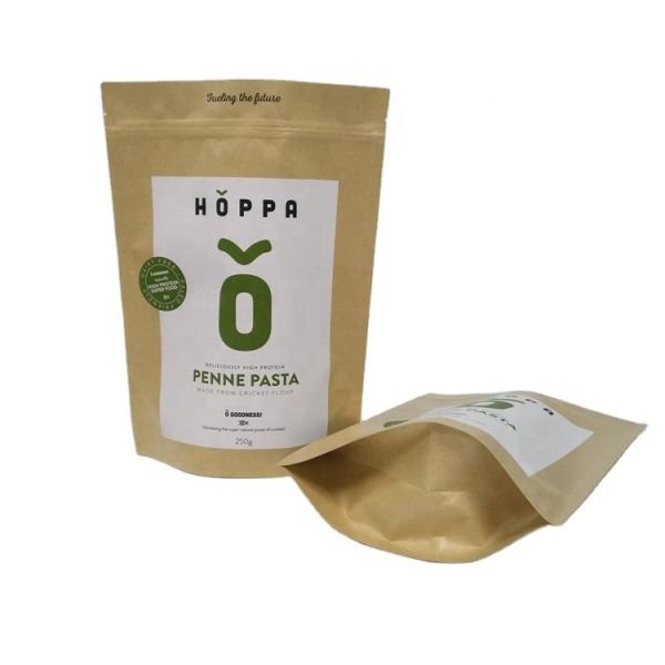 Pa 1.5c 80mic Kraft Paper Ziplock Bag Vmpet Laminated Nut Packaging Bags