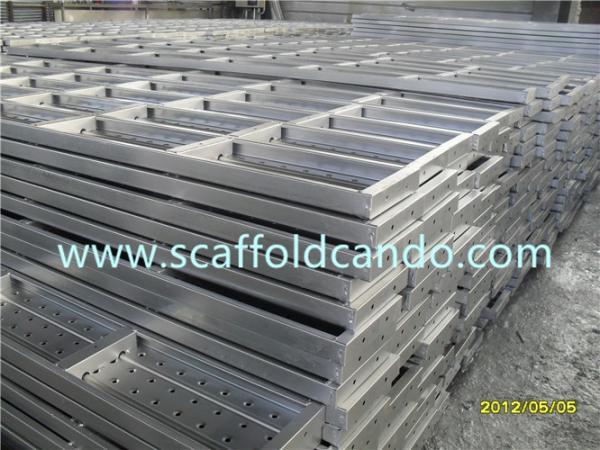 Galvanized Q195 scaffolding steel plank steel board decking working platform 210,240mm with 2M  4M board