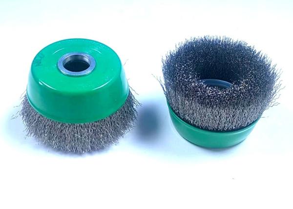 Stainless Steel Wire 100mm Crimped Wire Cup Brush for Rust and Paint Removal