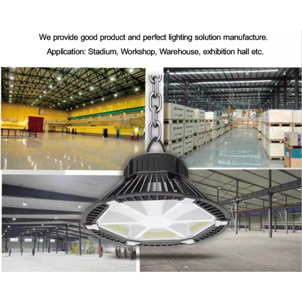 160lm 100W Industrial High Bay LED Lighting 310×310 Aluminum Material