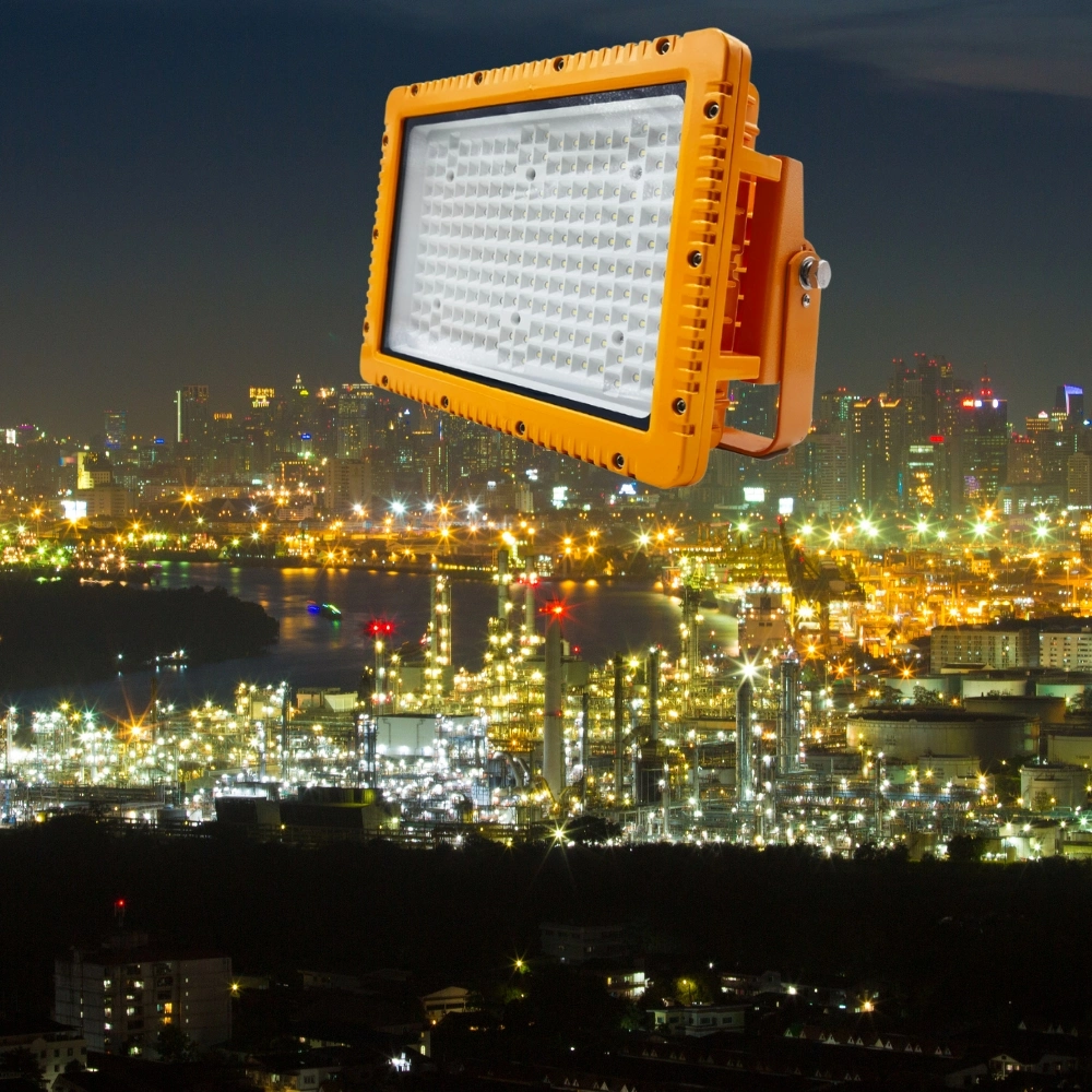 Светодиодный взрывозащитный свет Atex сертифицированный высокопроизводительный алюминиевый корпус ADC12 Зона 1 Зона 2 СПГ-заправочная станция Нефтяная промышленность