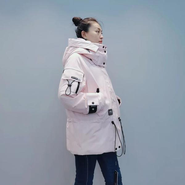 FODARLLOY F22567 Ladies Warm Hooded Cotton-padded Clothes Women Slim Long Winter Jackets Women Coats