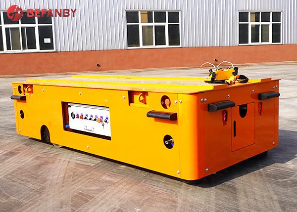 Tabletop Transport With Chain PU Wheel Trackless Transfer Trolleys