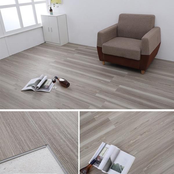 SPC piso laminado à prova d'água Antiderrapante 7' x 48' 180x1220mm para decoração doméstica