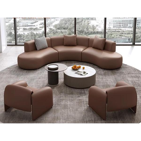 Luxury Hotel Lobby Reception And Negotiation Booth Sofa Table And Chair Set