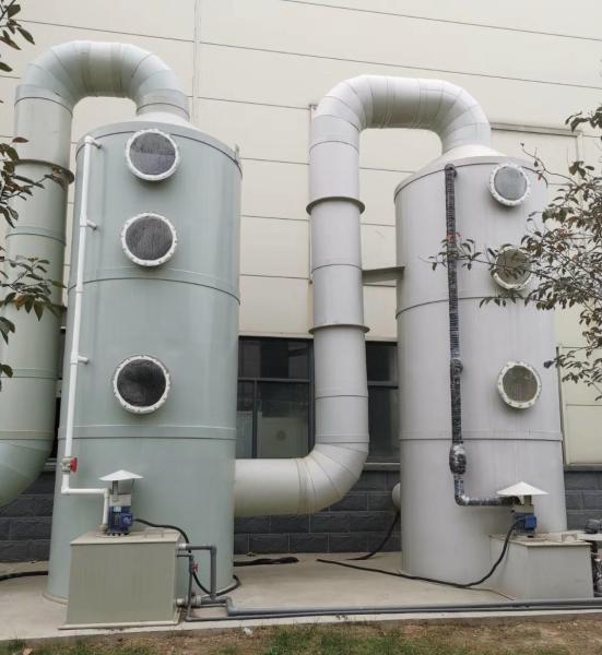 4000mm Height Wet Spraying Purification Tower Gas Scrubber for Air Pollution Control
