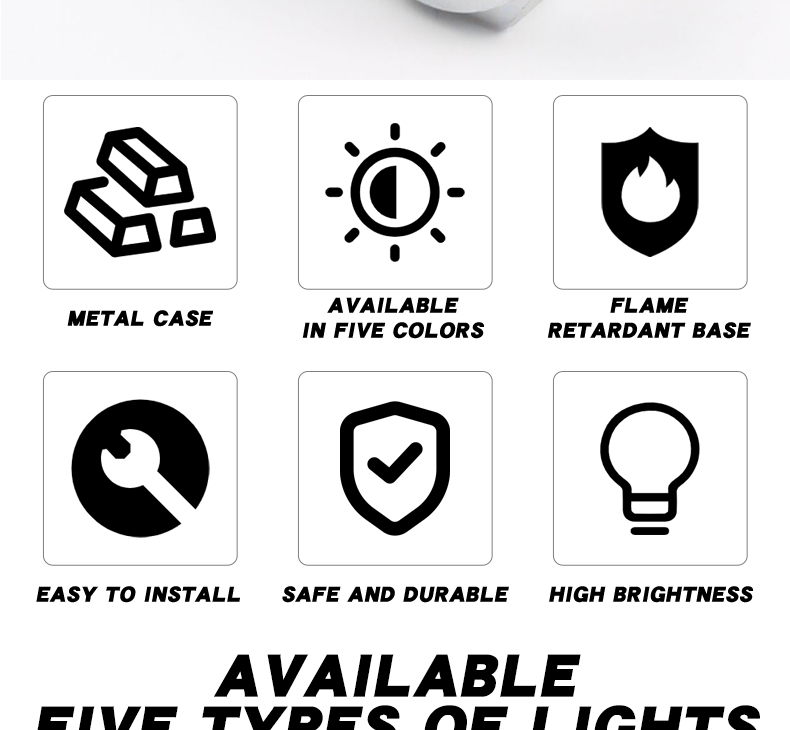 19mm LED Metal Indicator Light Ball Head Short Type Wire High-brightness Power Signal Light IP66 Waterproof 50000 Hours Lifespan