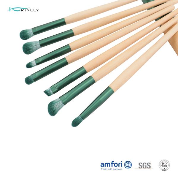 O cosmético utiliza ferramentas o grupo de escova sintético da composição 10pcs com punho de madeira