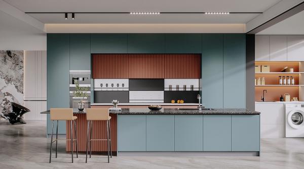 Apartment Kitchens Wooden Kitchen Cabinets Custom Design With Island