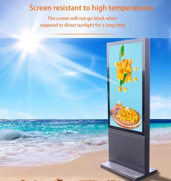 49 polegadas sem ventilador publicidade exterior Display Drive Thru System LCD Painel de menus Kiosco Totem à prova d'água Sinalização digital