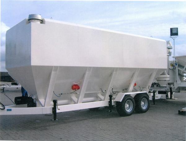 Steel Mobile Cement Silo  Horizontal Cement Silo 400 C 600 C F 800 C F