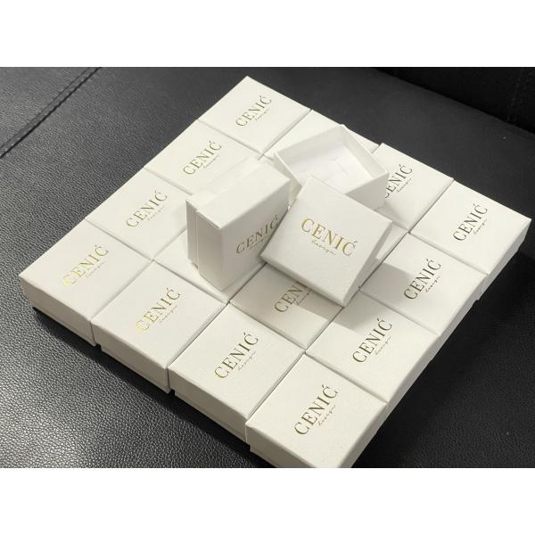 Customized  White Paper Ring Box