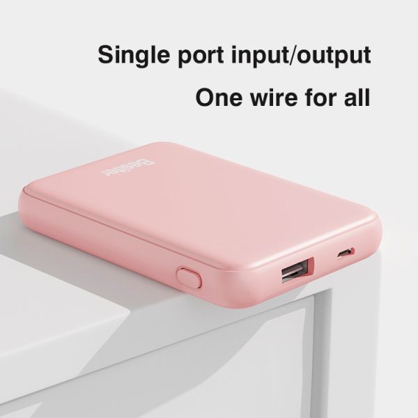 Electronics Slim Power Bank 5000mah Custom logo Mini Portable Charger