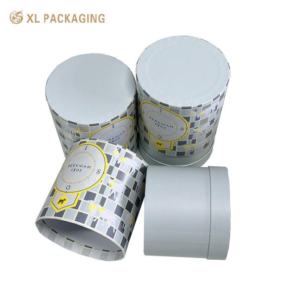 Luxury Skin Care Art Paper Tube Boxes Handmade Cardboard Cylinders With Custom Print, Satin Interior Ideal For Serum Sets Spa Gifts & Branded Collections