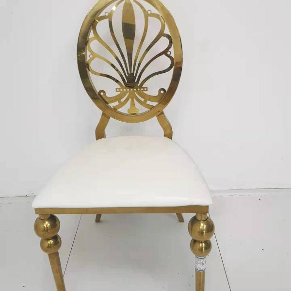 Silla de comedor de oro de lujo moderno de alta gama para sala de banquetes del hotel