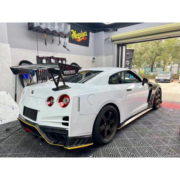 For Nissan GTR R35 Carbon Fiber Body Kit GTR Upgraded Top Style Carbon Fiber Front and Rear Bumper Side Skirt Spoilers