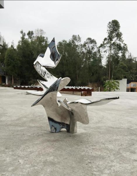 Escultura abstrata moderna personalizada da estátua do metal exterior para a decoração