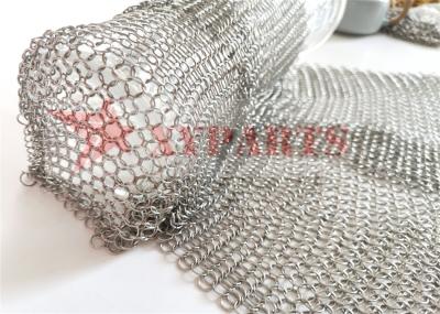 Correio de corrente de aço inoxidável decorativo Ring Mesh For Partition Curtain Wall do metal