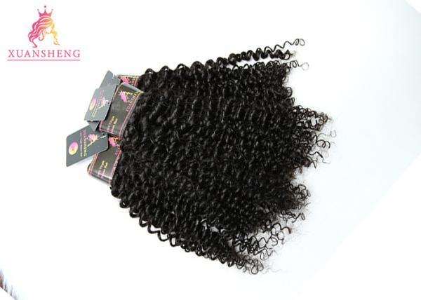 Grade 10A Deep Curly Brazilian Human Hair Length 30 No Chemical