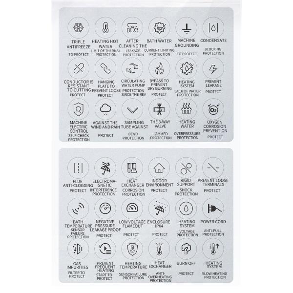 330*400*740 size gas heating wall mounted instant tankless gas boiler by professional