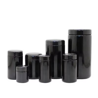 Smell Proof Violet Glass Jar Container 500ml Airtight Smell Proof Storage Jar Wide Mouth Uv Resistant Glass Jar